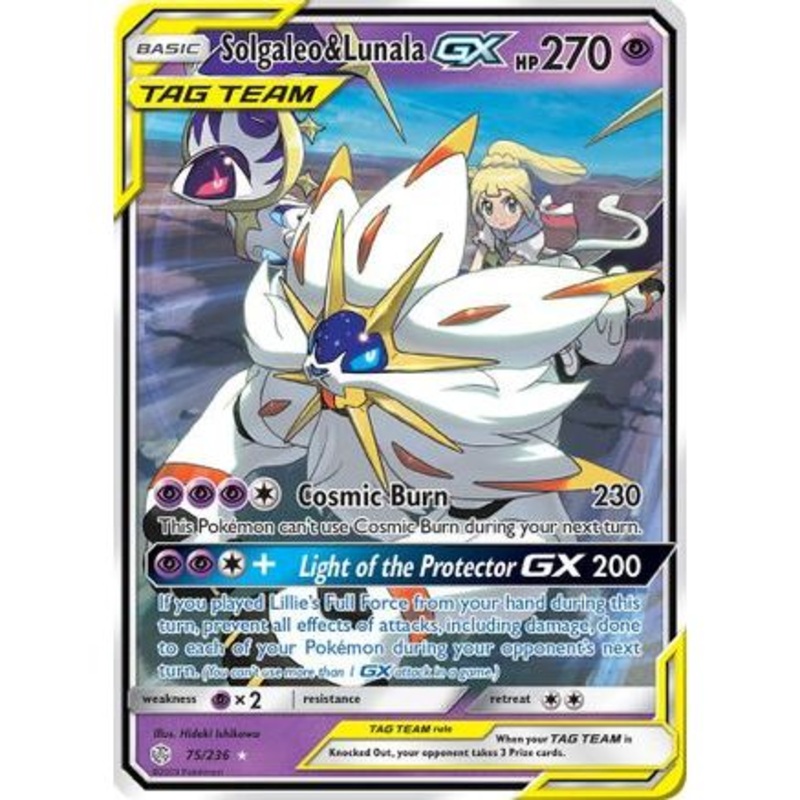 Solgaleo & Lunala GX 75/236 - SM  Cosmic Eclipse Holofoil
