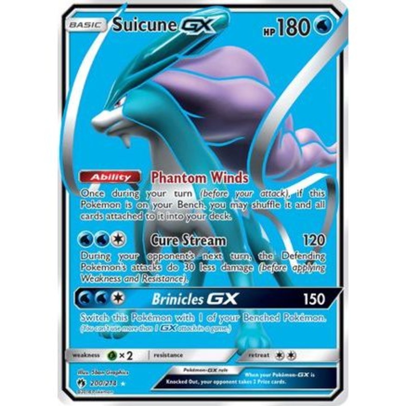 Suicune GX (Full Art) 200/214 - SM  Lost Thunder Holofoil