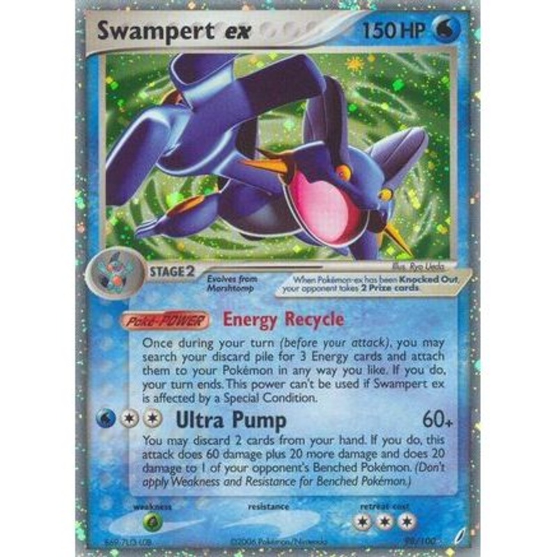 Swampert ex 98/100 - Crystal Guardians Holofoil