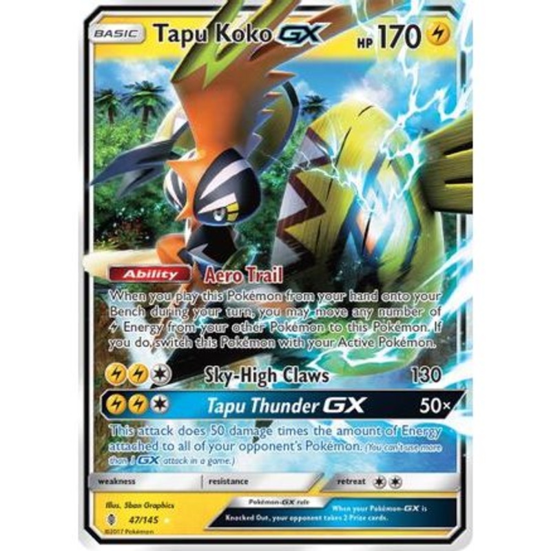 Tapu Koko GX 47/145 - SM  Guardians Rising Holofoil