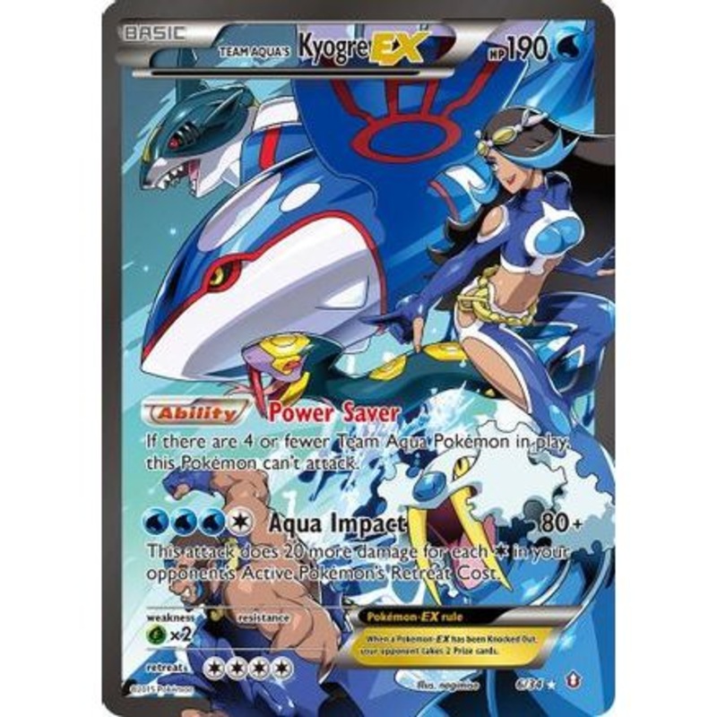 Team Aqua's Kyogre EX 6/34 - Double Crisis Holofoil