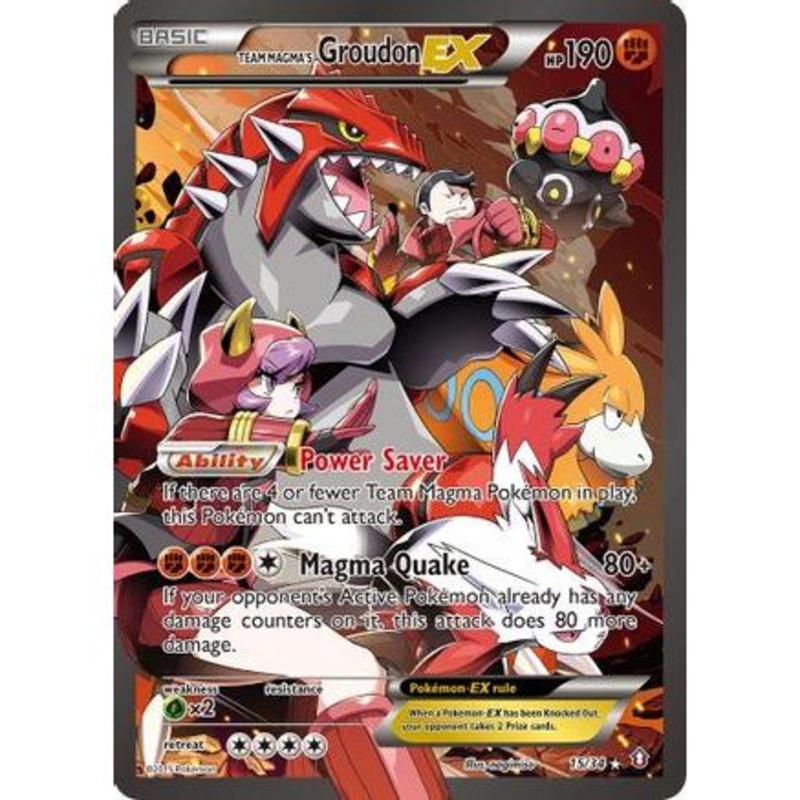 Team Magma's Groudon EX 15/34 - Double Crisis Holofoil