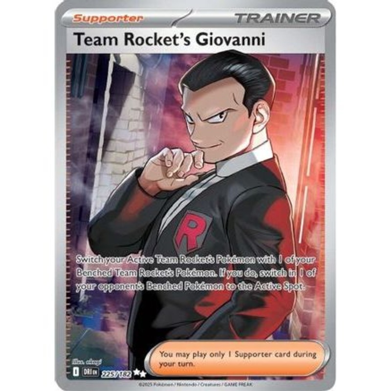 Team Rocket's Giovanni - 225/182 225 - SV10 Destined Rivals Holofoil