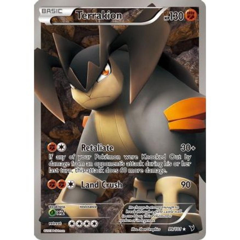 Terrakion (99 Full Art) 99/101 - Noble Victories Holofoil