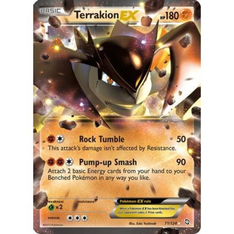 Terrakion EX 71/124 - Dragons Exalted Holofoil