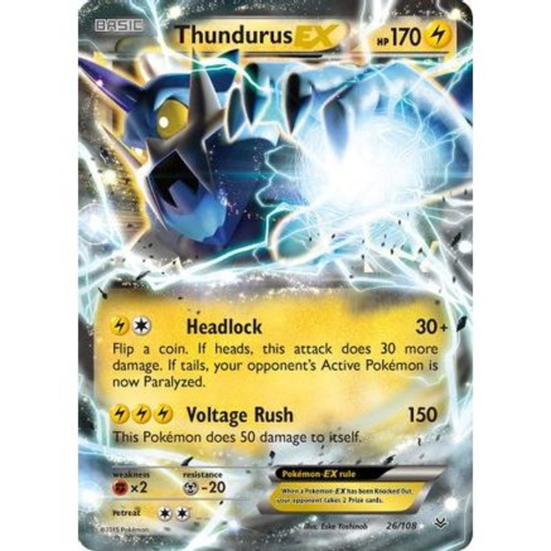 Thundurus EX 26/108 - XY  Roaring Skies Holofoil