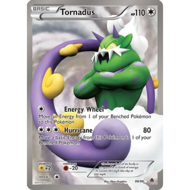 Tornadus (98 Full Art) 98/98 - Emerging Powers Holofoil