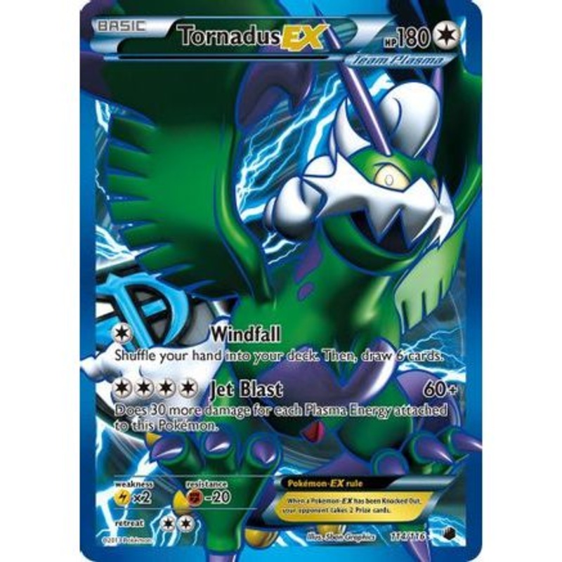 Tornadus EX (Team Plasma) (114 Full Art) 114/116 - Plasma Freeze Holofoil