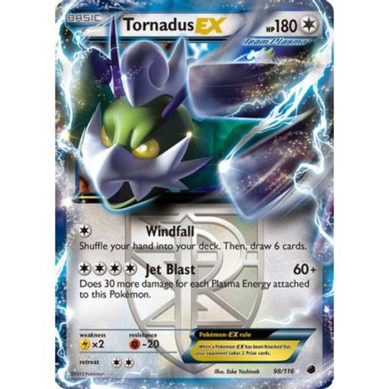 Tornadus EX (Team Plasma) 98/116 - Plasma Freeze Holofoil