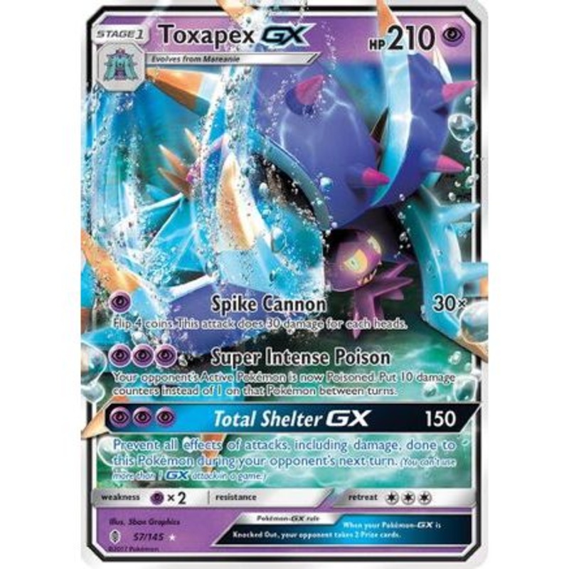Toxapex GX 57/145 - SM  Guardians Rising Holofoil