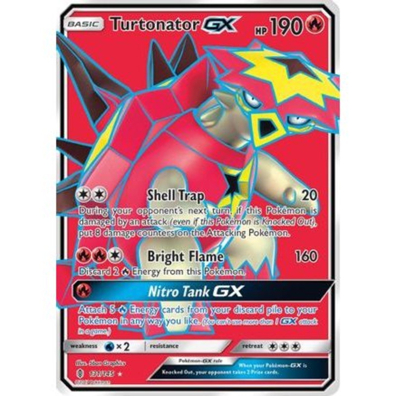 Turtonator GX (Full Art) 131/145 - SM  Guardians Rising Holofoil