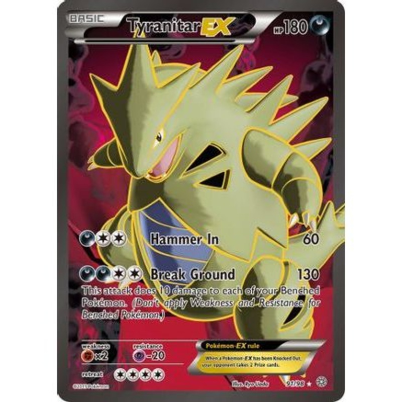 Tyranitar EX (91 Full Art) 91/98 - XY  Ancient Origins Holofoil
