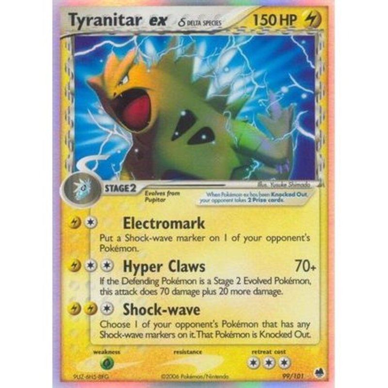Tyranitar ex (Delta Species) 99/101 - Dragon Frontiers Holofoil
