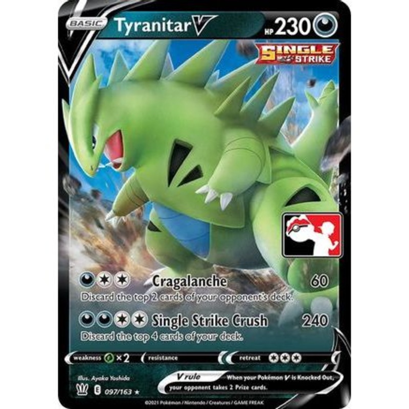 Tyranitar V 97 - Prize Pack Series Cards Holofoil