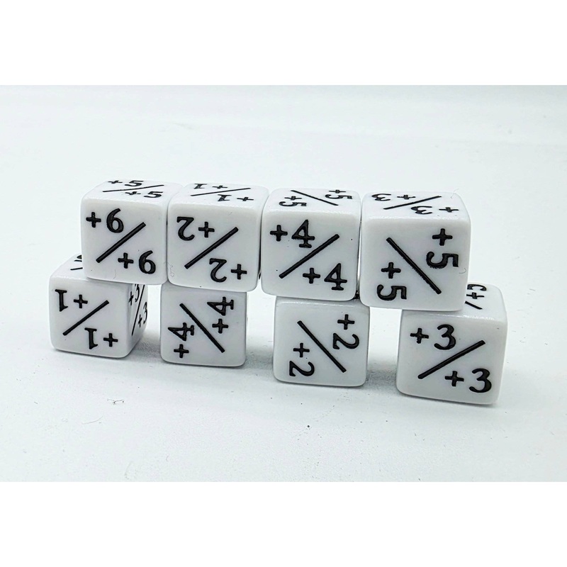 +1/+1 White Counters for Magic - Set of 8