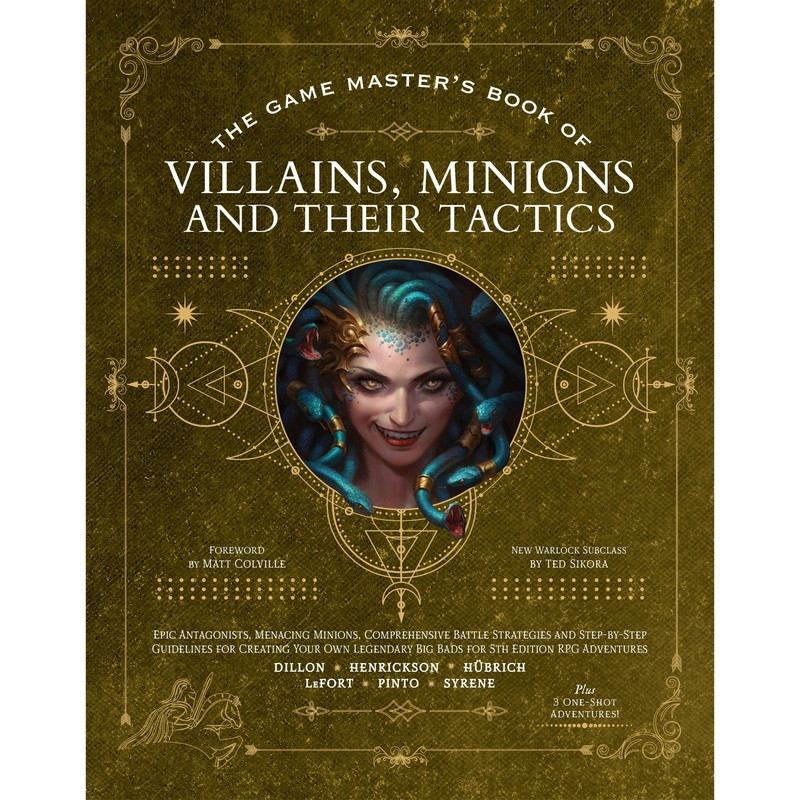 Game Master's Book Of Villains, Minions and Their Tactics For 5th Edition Rpg