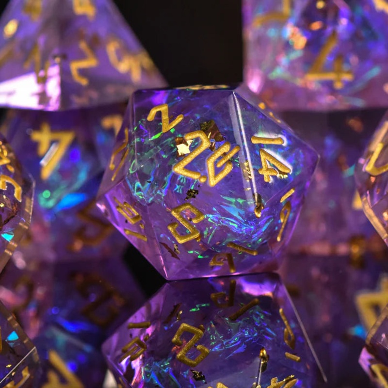 Misty Mountain - Conjure Celestial Sharp-Edged - 7-set Resin Dice
