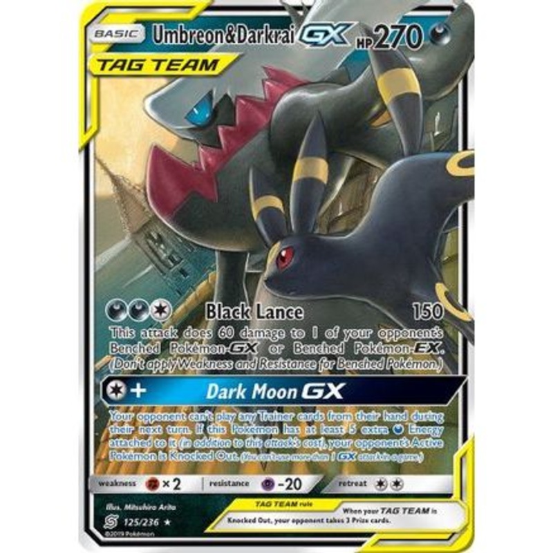 Umbreon & Darkrai GX 125/236 - SM  Unified Minds Holofoil