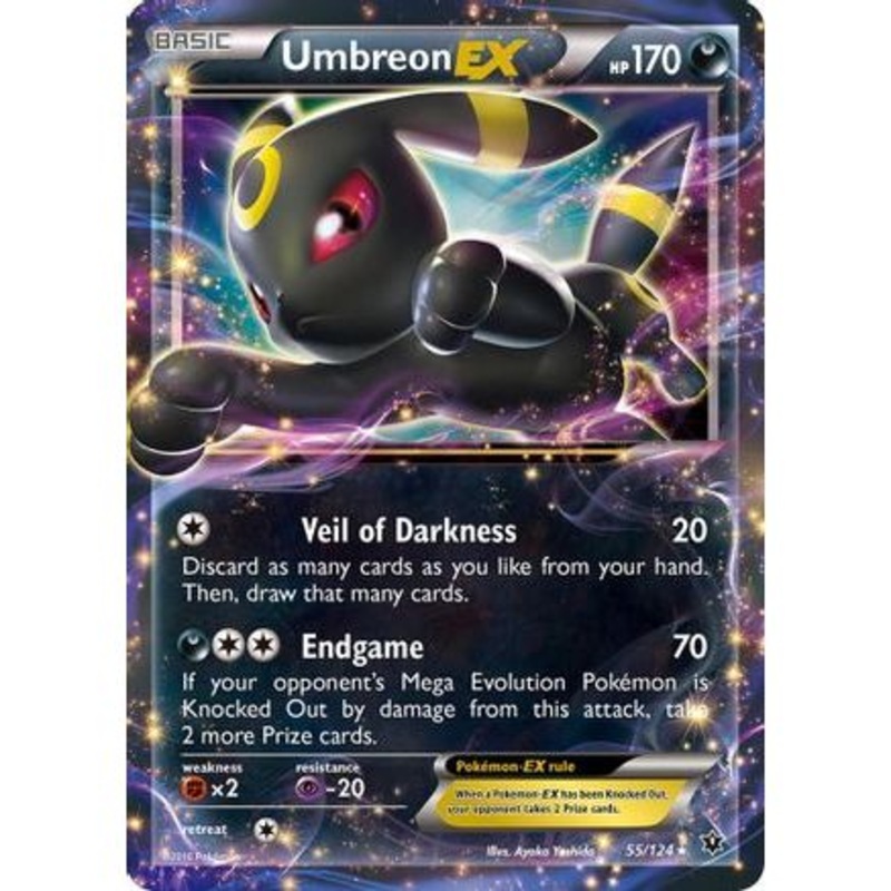 Umbreon EX 55/124 - XY  Fates Collide Holofoil