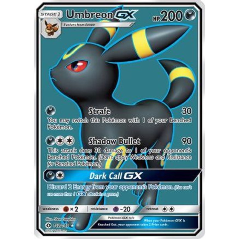 Umbreon GX (Full Art) 142/149 - SM Base Set Holofoil