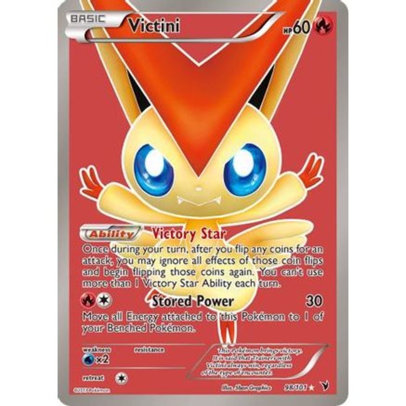 Victini (98 Full Art) 98/101 - Noble Victories Holofoil