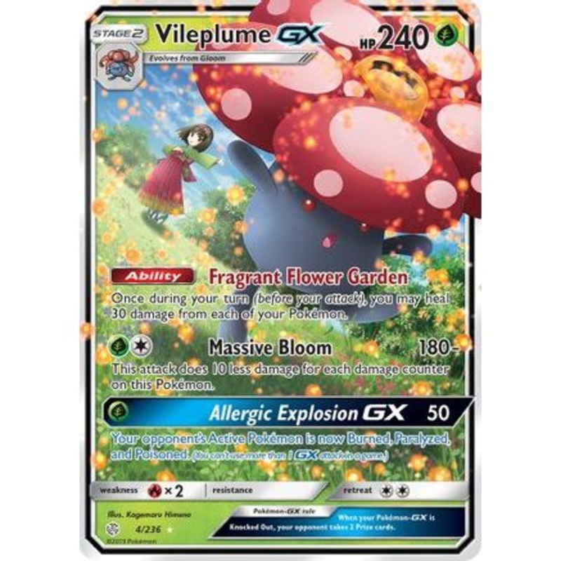 Vileplume GX 4/236 - SM  Cosmic Eclipse Holofoil