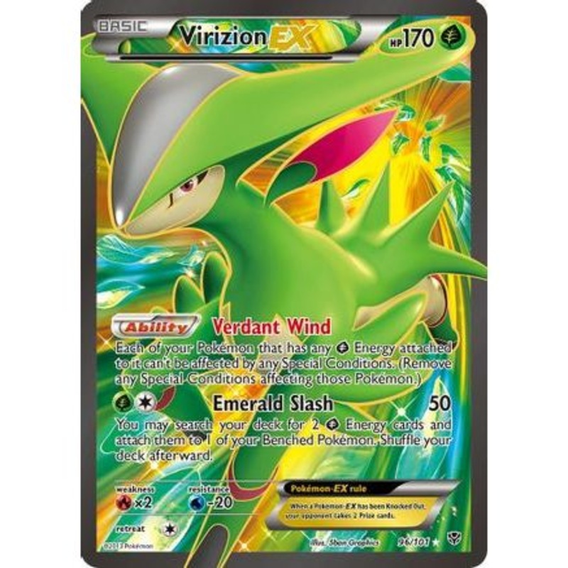 Virizion EX (Full Art) 96/101 - Plasma Blast Holofoil
