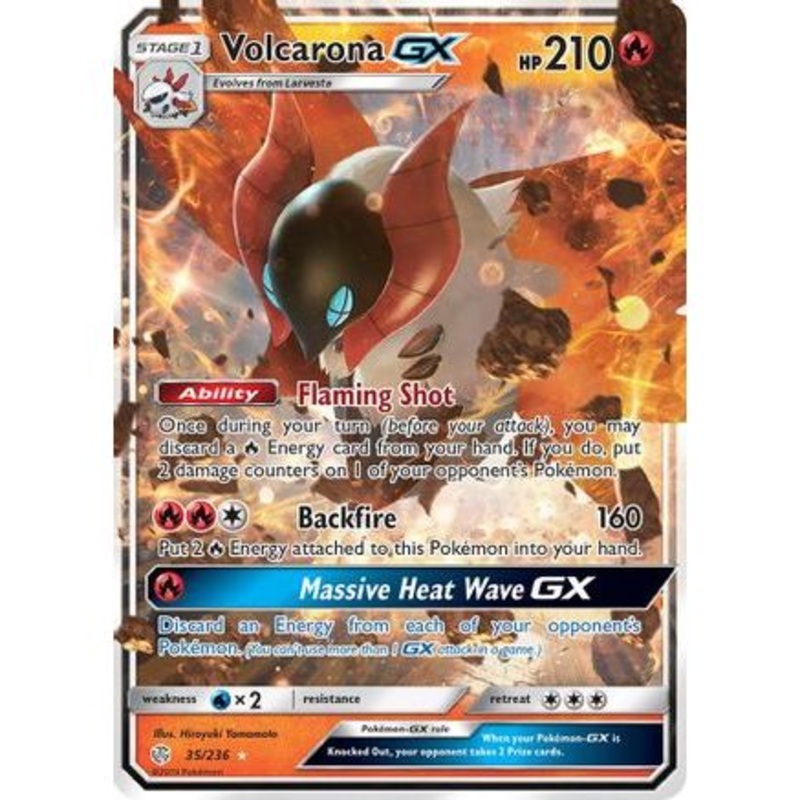 Volcarona GX 35/236 - SM  Cosmic Eclipse Holofoil