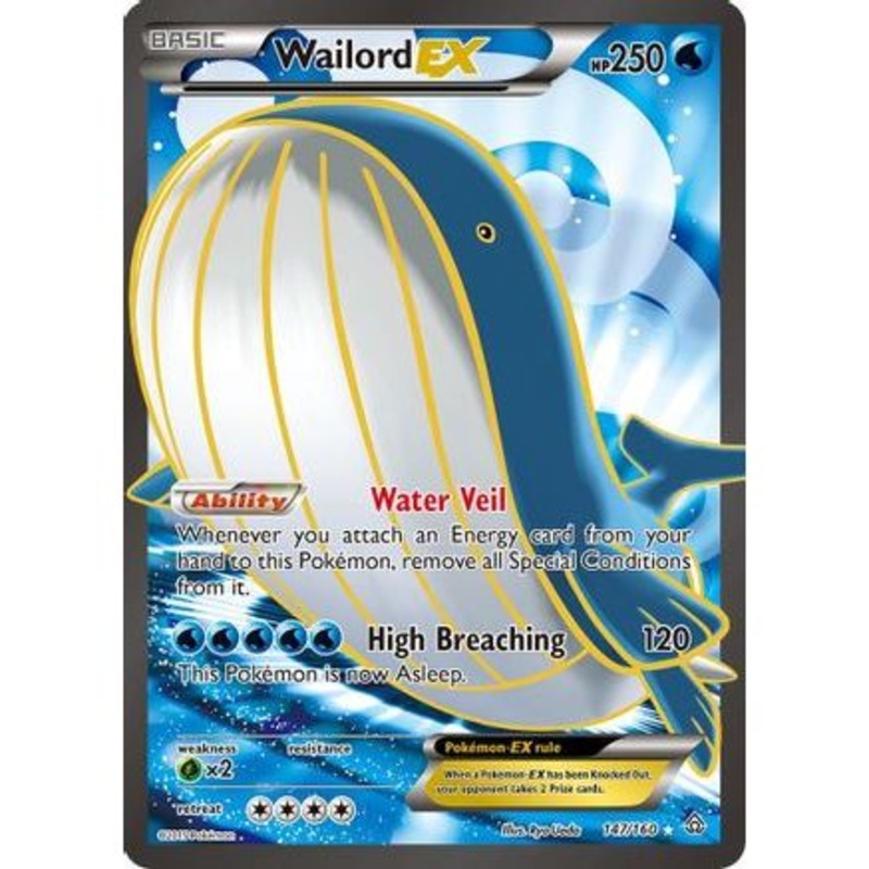Wailord EX (147 Full Art) 147/160 - XY  Primal Clash Holofoil