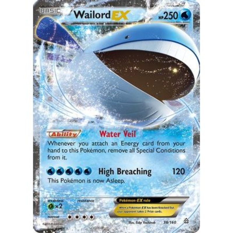 Wailord EX 38/160 - XY  Primal Clash Holofoil
