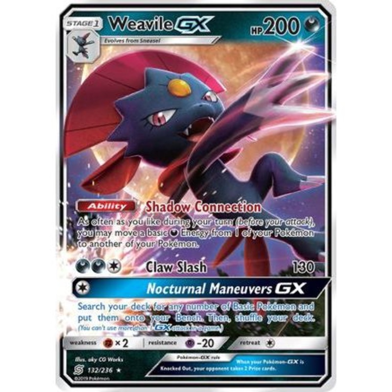 Weavile GX 132/236 - SM  Unified Minds Holofoil