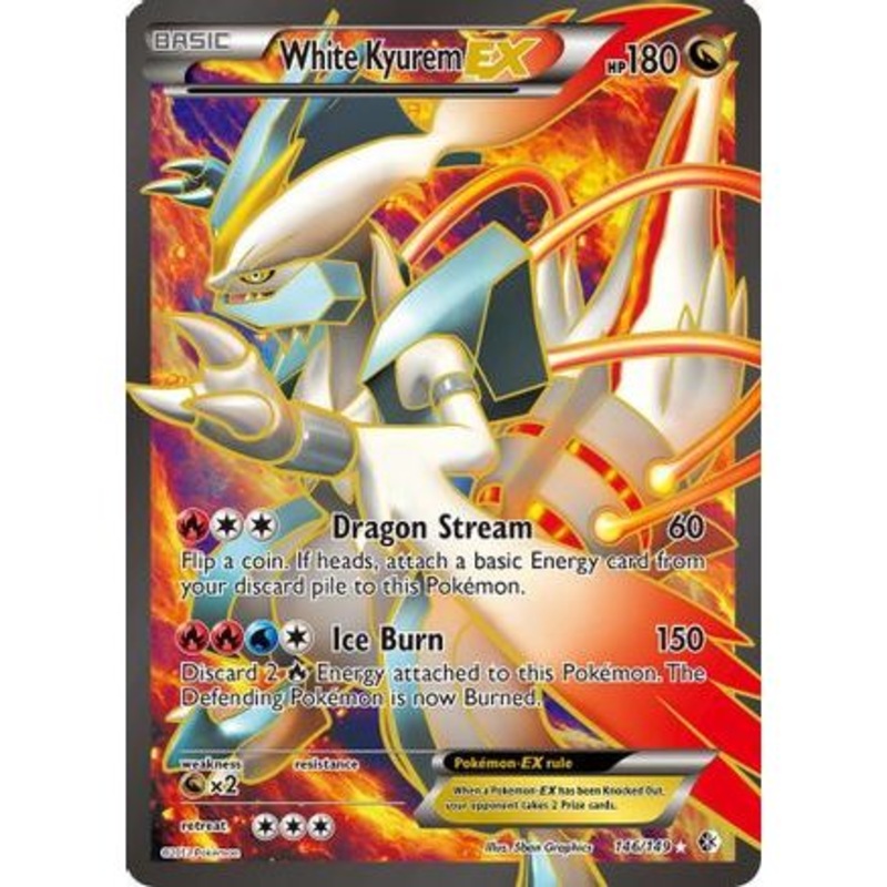 White Kyurem EX (146 Full Art) 146/149 - Boundaries Crossed Holofoil