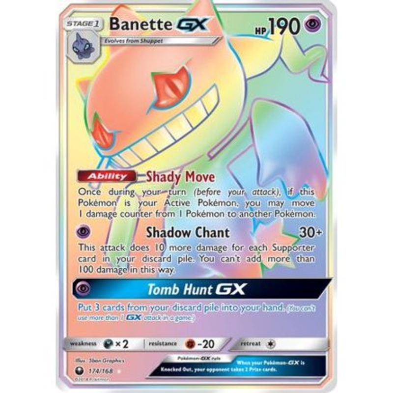 Banette GX (Secret) 174/168 - SM  Celestial Storm Holofoil