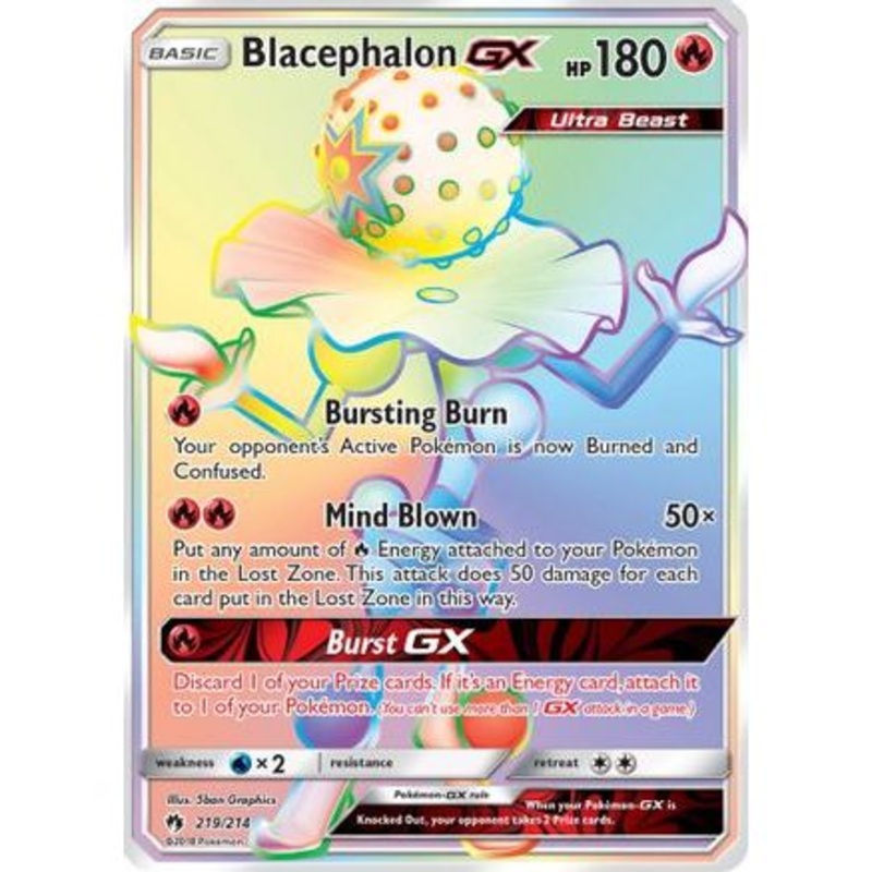 Blacephalon GX (Secret) 219/214 - SM  Lost Thunder Holofoil