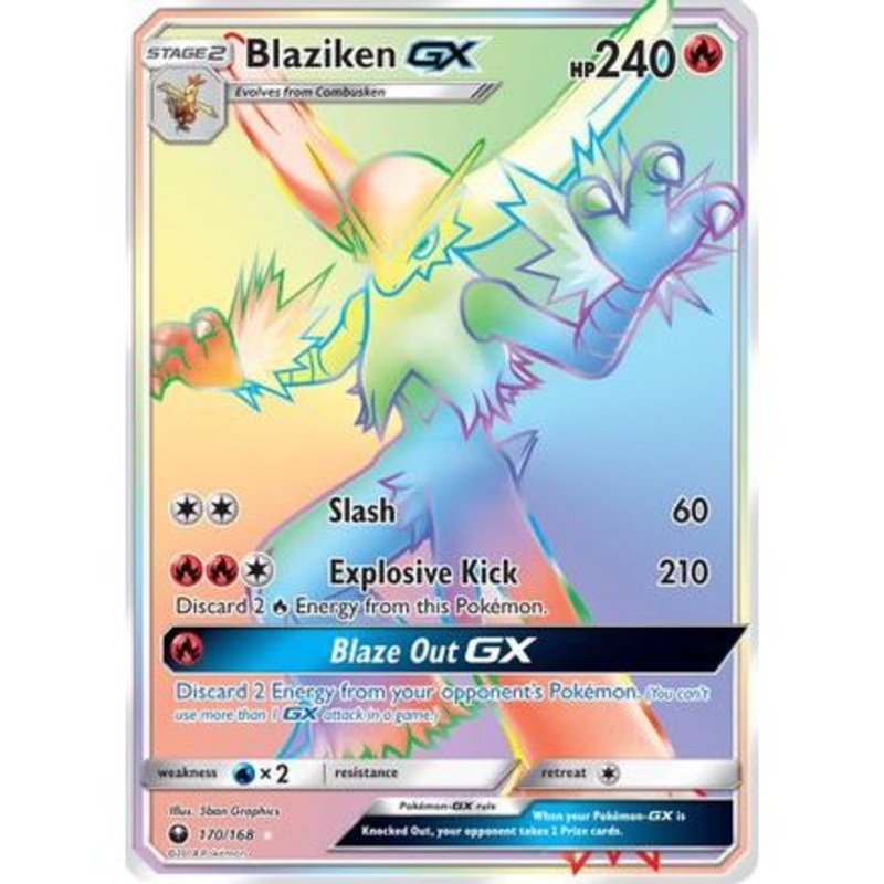 Blaziken GX (Secret) 170/168 - SM  Celestial Storm Holofoil