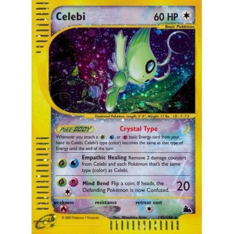 Celebi 145/144 - Skyridge Reverse Holofoil