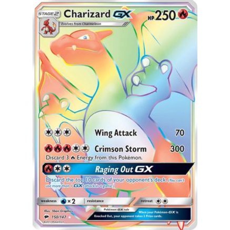 Charizard GX (Secret) 150/147 - SM  Burning Shadows Holofoil