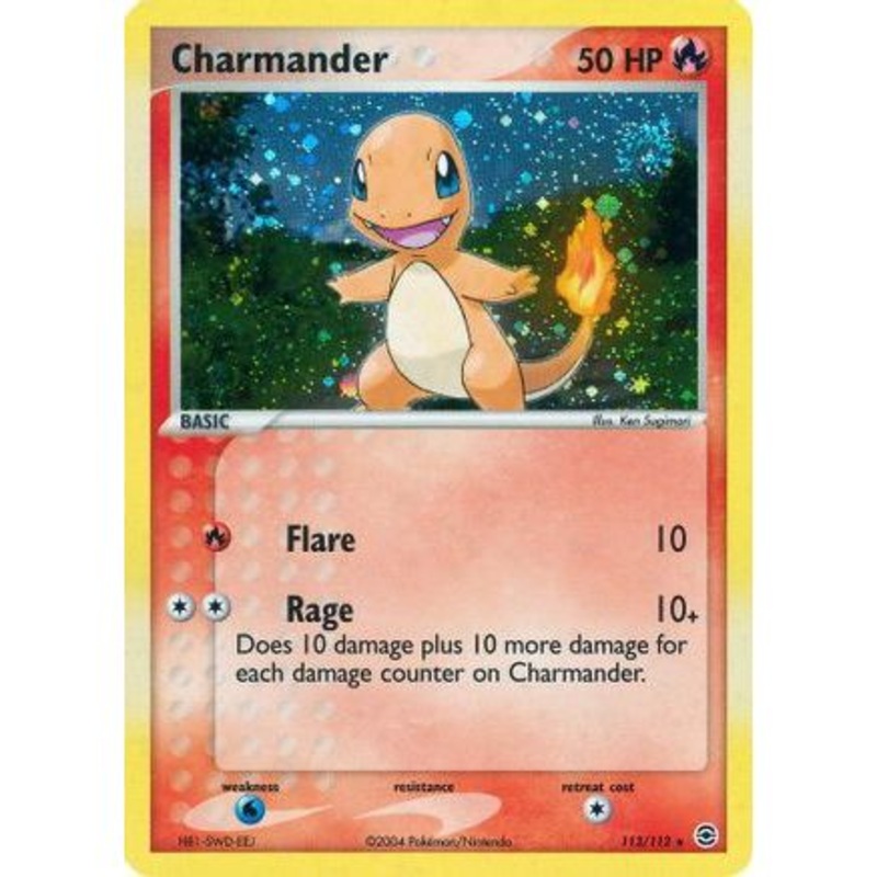 Charmander - 113/112 113/112 - FireRed & LeafGreen Holofoil