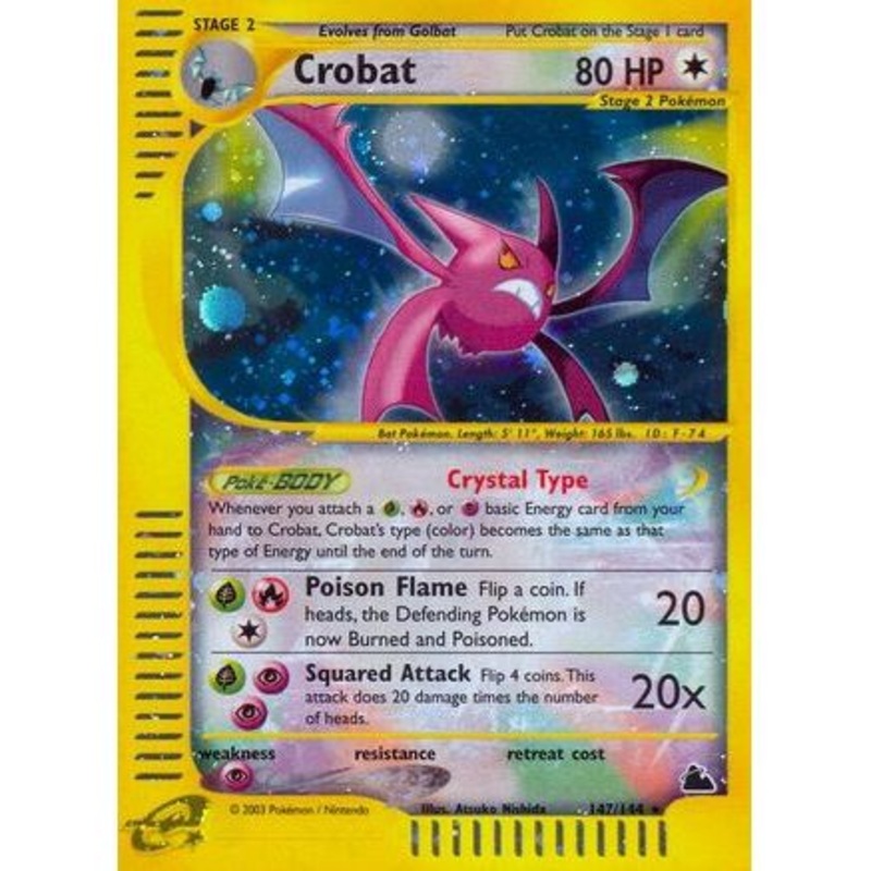 Crobat (147) 147/144 - Skyridge Reverse Holofoil