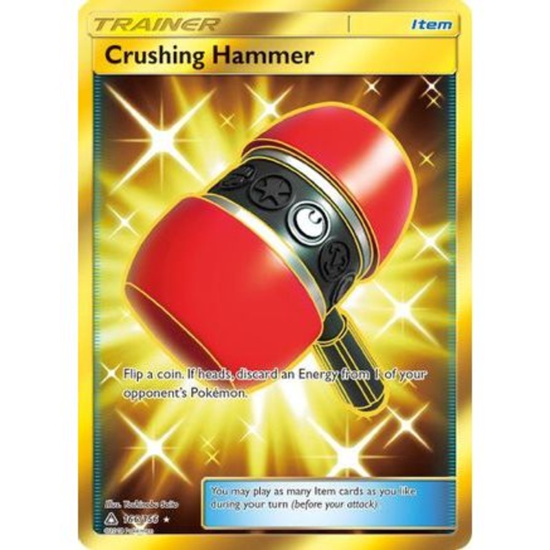 Crushing Hammer (Secret Rare) 166/156 - SM  Ultra Prism Holofoil