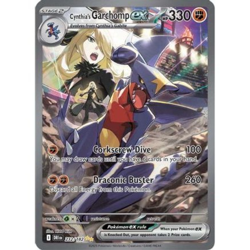 Cynthia's Garchomp ex - 232/182 232 - SV10 Destined Rivals Holofoil
