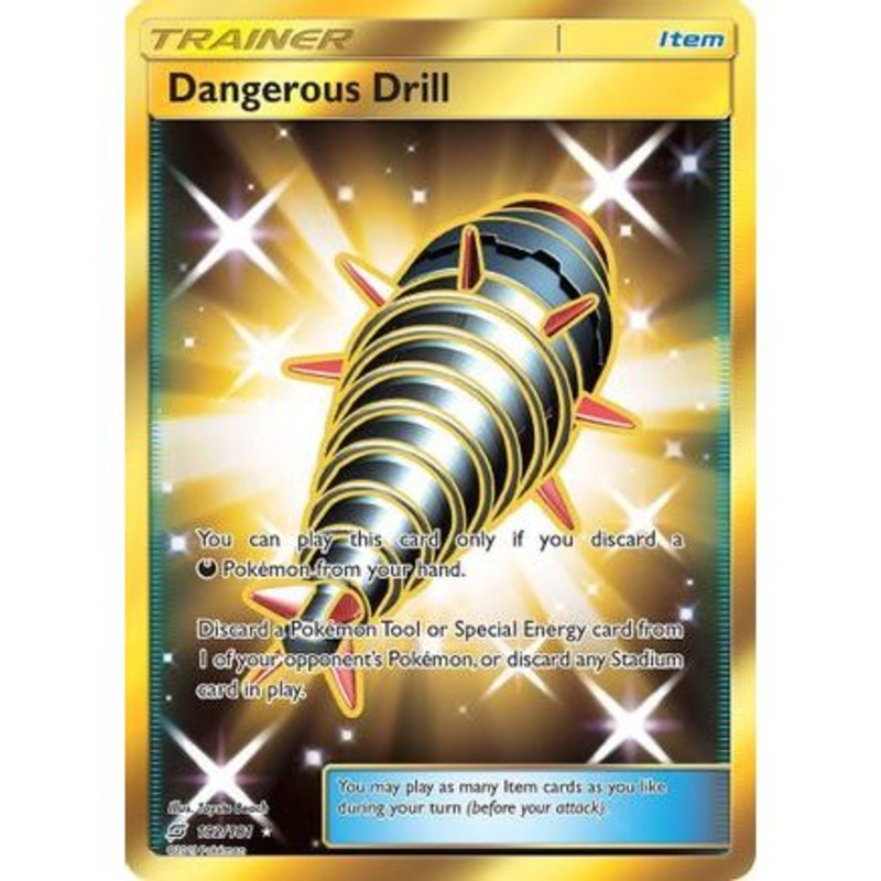 Dangerous Drill (Secret) 192/181 - SM  Team Up Holofoil