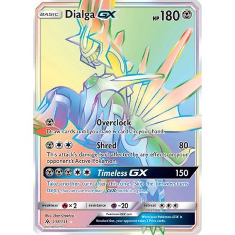 Dialga GX (Secret) 138/131 - SM  Forbidden Light Holofoil