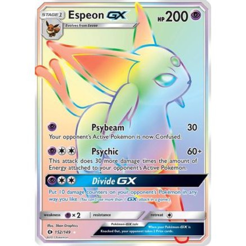 Espeon GX (Secret) 152/149 - SM Base Set Holofoil