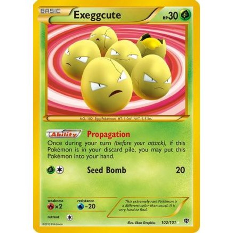 Exeggcute (102 Secret Rare) 102/101 - Plasma Blast Holofoil