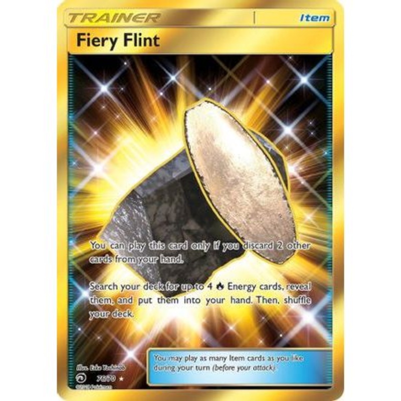 Fiery Flint (Secret) 76/70 - Dragon Majesty Holofoil