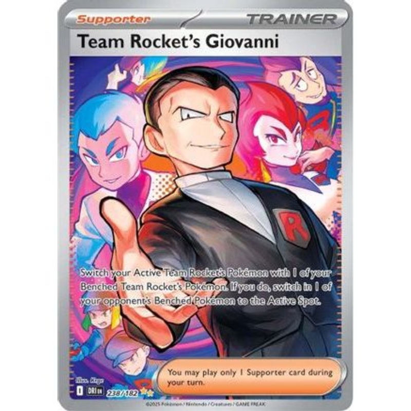 Team Rocket's Giovanni - 238/182 238 - SV10 Destined Rivals Holofoil