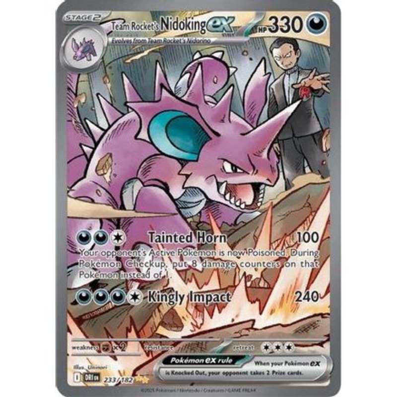 Team Rocket's Nidoking ex - 233/182 233 - SV10 Destined Rivals Holofoil