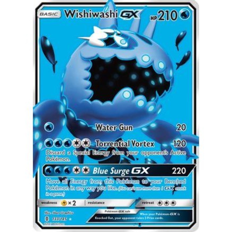 Wishiwashi GX (Full Art) 133/145 - SM  Guardians Rising Holofoil