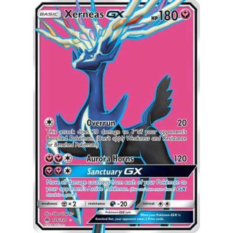 Xerneas GX (Full Art) 126/131 - SM  Forbidden Light Holofoil
